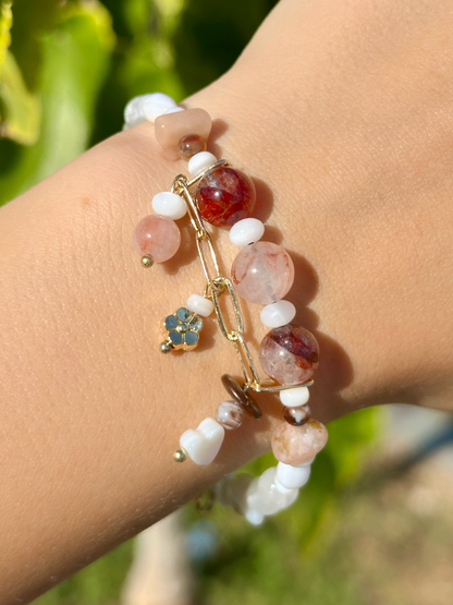 Marbled - Doğal Taş Arınma Bilekliği N0.2