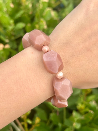 Vian - Güneş Taşı Doğal Taş Bileklik N0.23