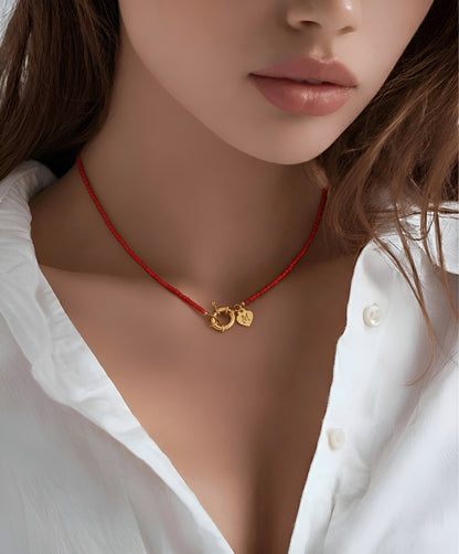 Vivid - Mercan Doğal Taş Kolye N0.44