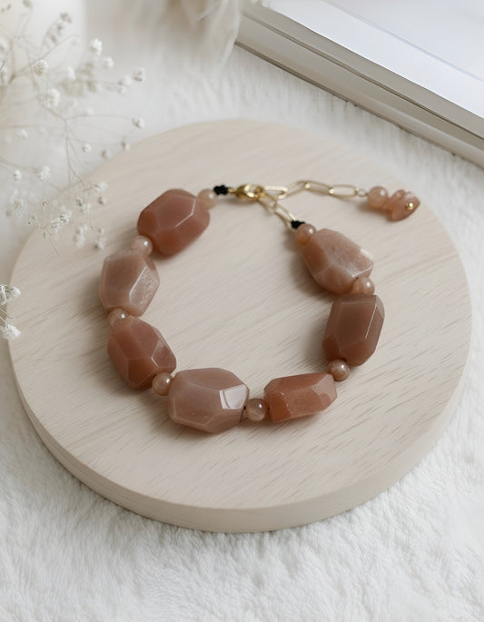 Vian - Güneş Taşı Doğal Taş Bileklik N0.23