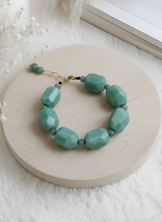 Talis - Amazonit Doğal Taş Bileklik N0.22