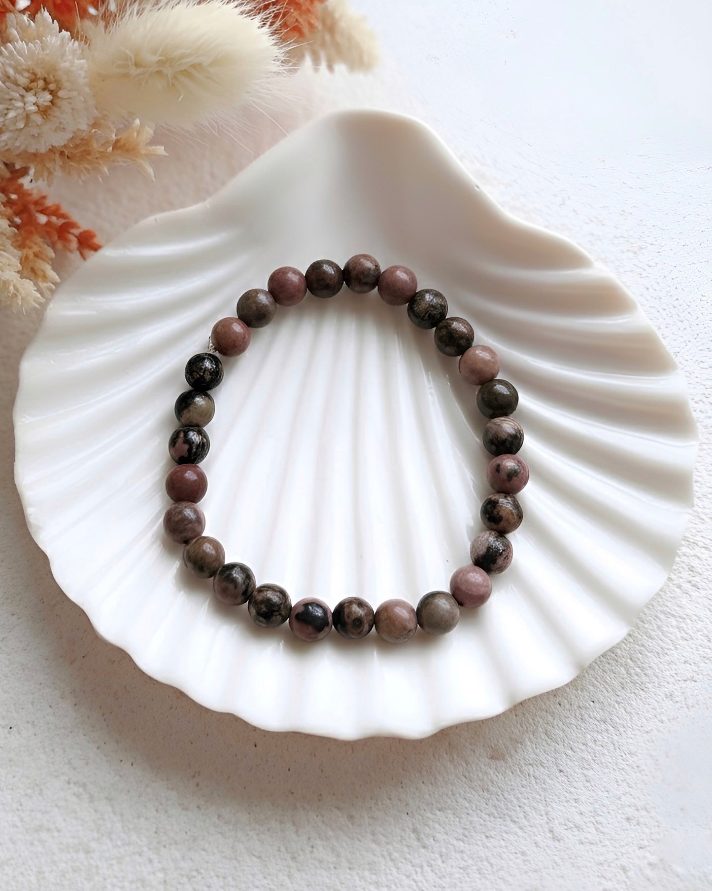 Rhodon - Rodonit Doğal Taş Bileklik N0.67