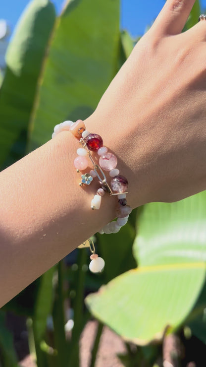 Marbled - Doğal Taş Arınma Bilekliği N0.2